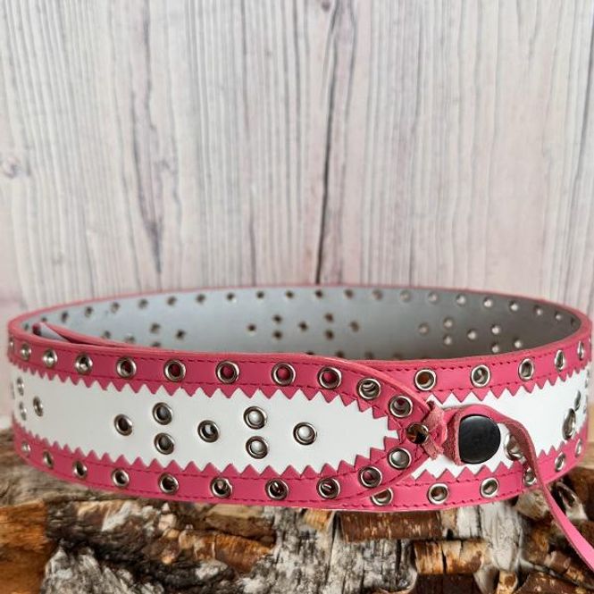 Hovedbilde Belte rosa/hvit